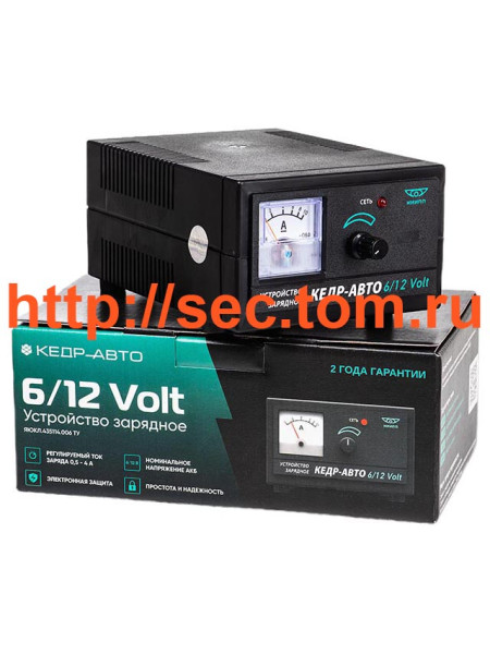 Зарядное устройство АКБ мотоциклов Кедр-Авто 6/12 Volt